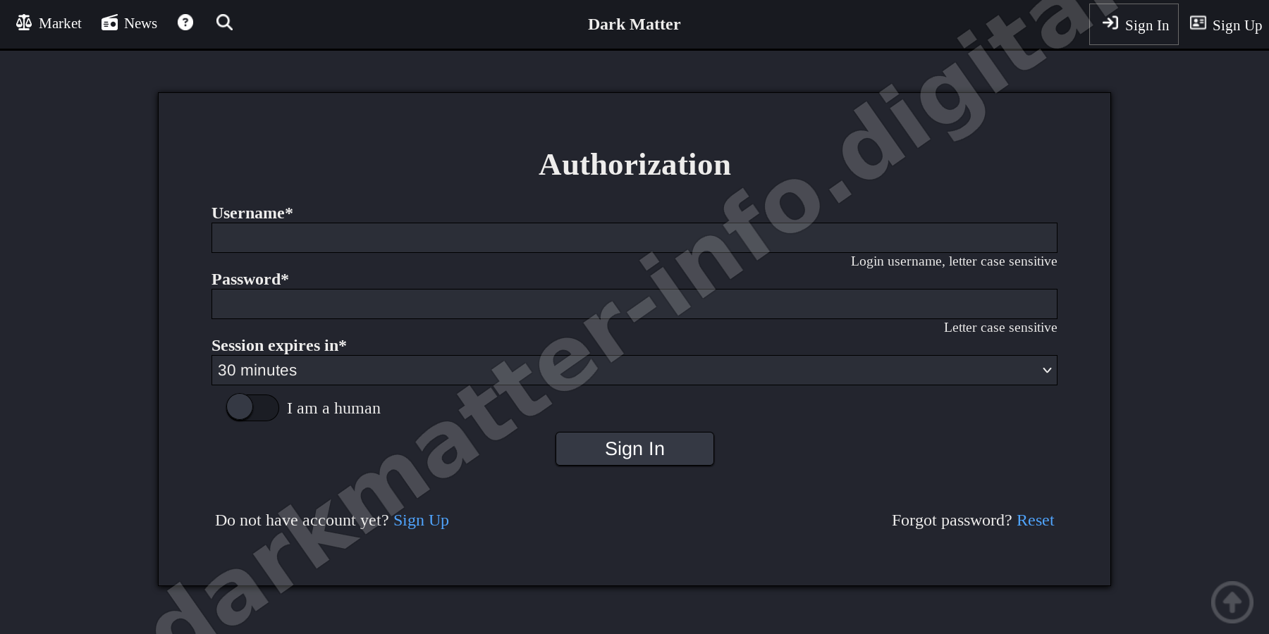 Login Interface